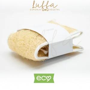 imagen de luffa tipo faja sencilla para espalda con dos caras de luffa esponja natural