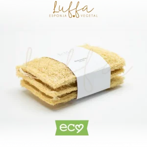 imagen de luffa lava vajilla sencilla con dos caras de luffa esponja natural