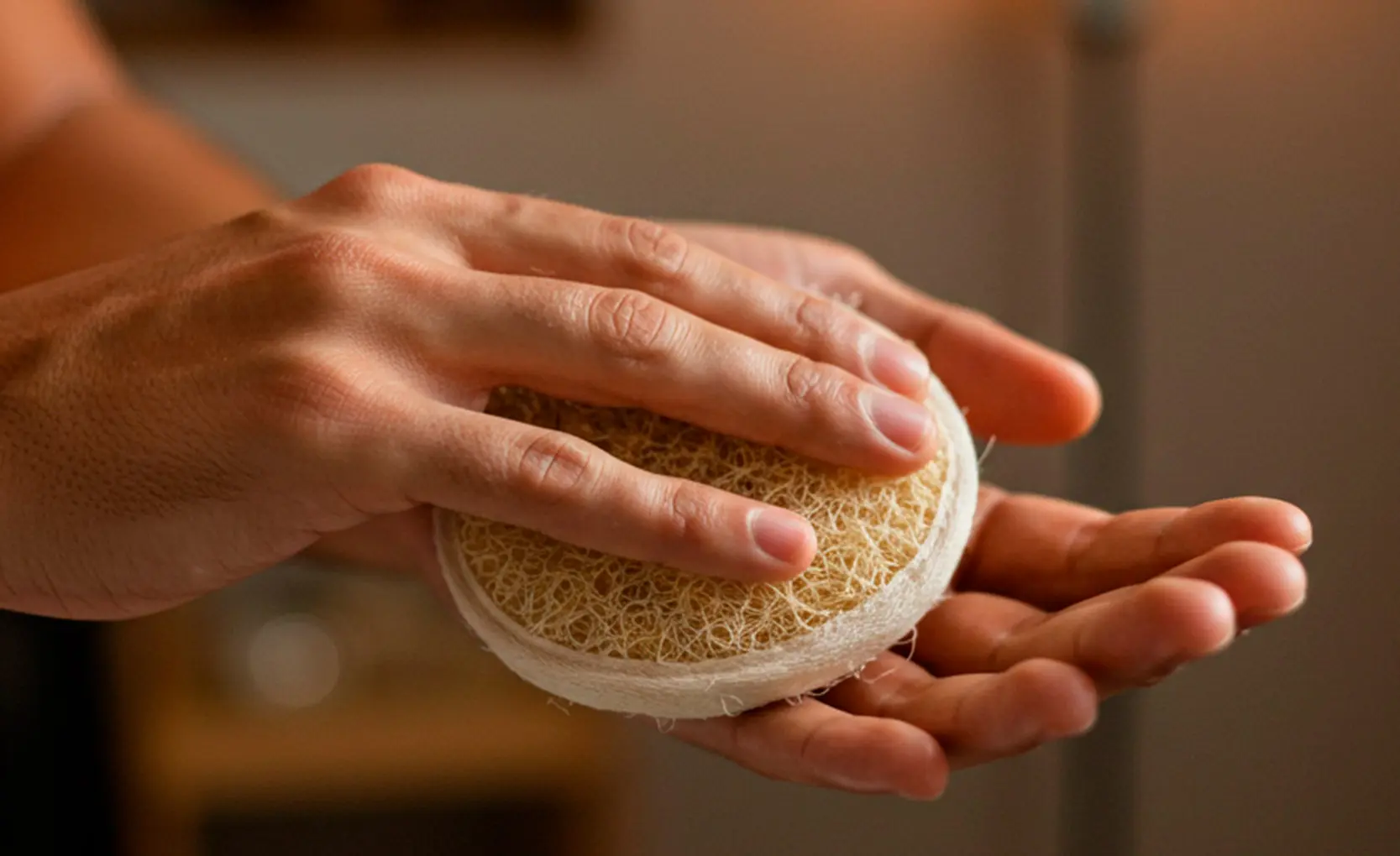 Luffa aegyptiaca para el cuidado de las manos